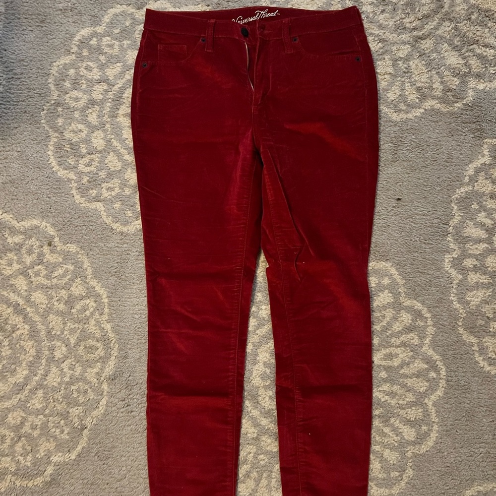 Universal Thread red velour pants